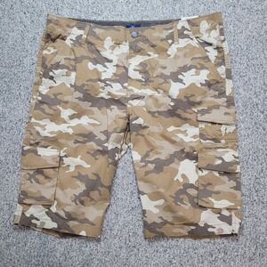 George Men's Below Knee Camo Cargo Shorts Size 42, New With‎ Tags, Khaki